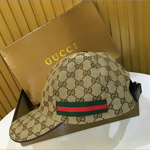 Gucci Original GG Canvas Baseball Hat With Web - everydesigner