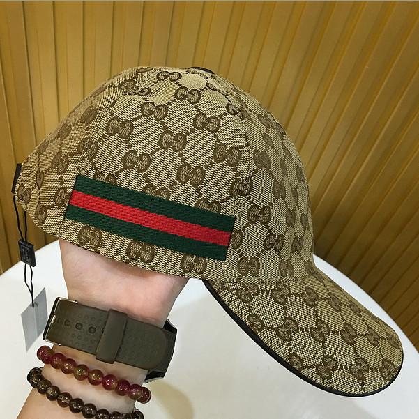 Gucci Original GG Canvas Baseball Hat With Web - everydesigner