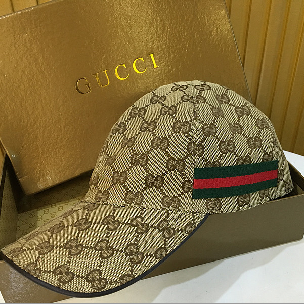 Gucci Original GG Canvas Baseball Hat With Web - everydesigner