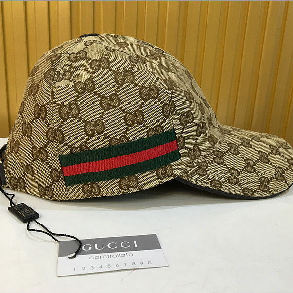 Gucci Original GG Canvas Baseball Hat With Web - everydesigner