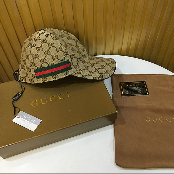 Gucci Original GG Canvas Baseball Hat With Web - everydesigner