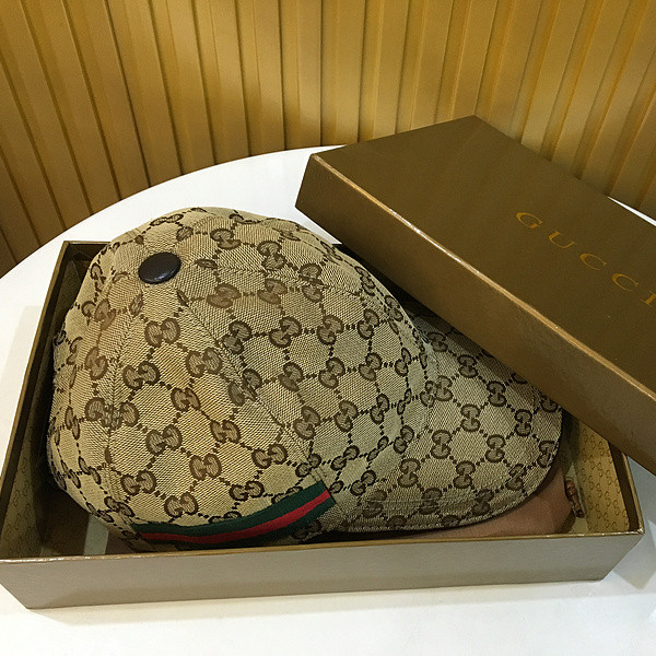 Gucci Original GG Canvas Baseball Hat With Web - everydesigner