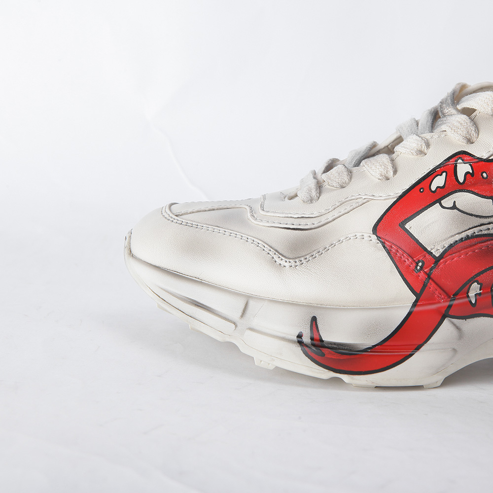 Gucci Rhyton Sneaker With Mouth Print - everydesigner