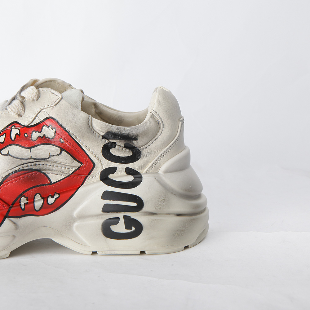 Gucci Rhyton Sneaker With Mouth Print - everydesigner