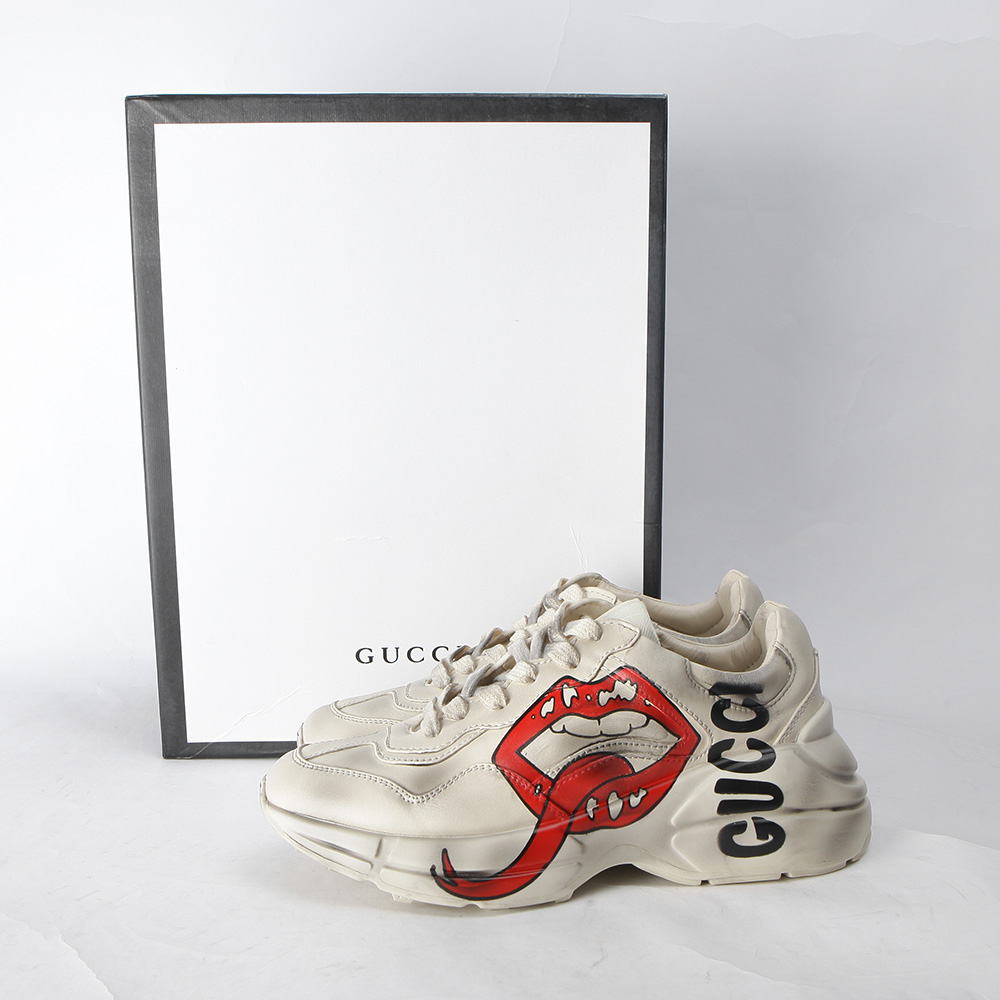 Gucci Rhyton Sneaker With Mouth Print - everydesigner