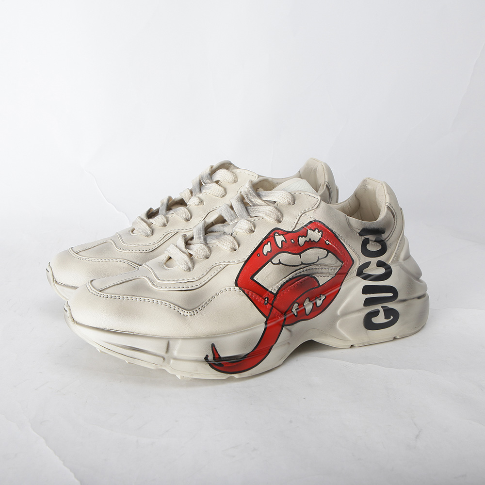 Gucci Rhyton Sneaker With Mouth Print - everydesigner