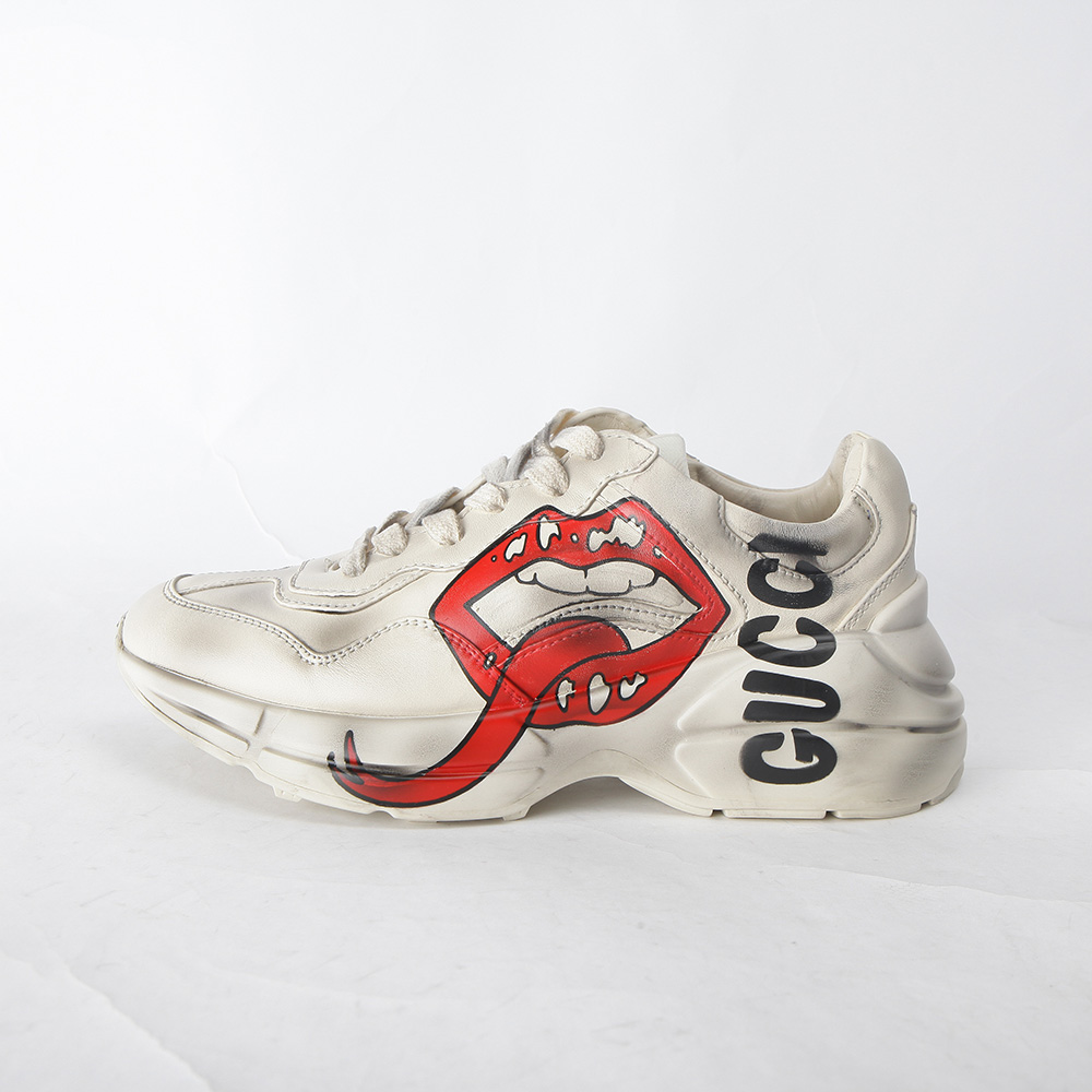 Gucci Rhyton Sneaker With Mouth Print - everydesigner