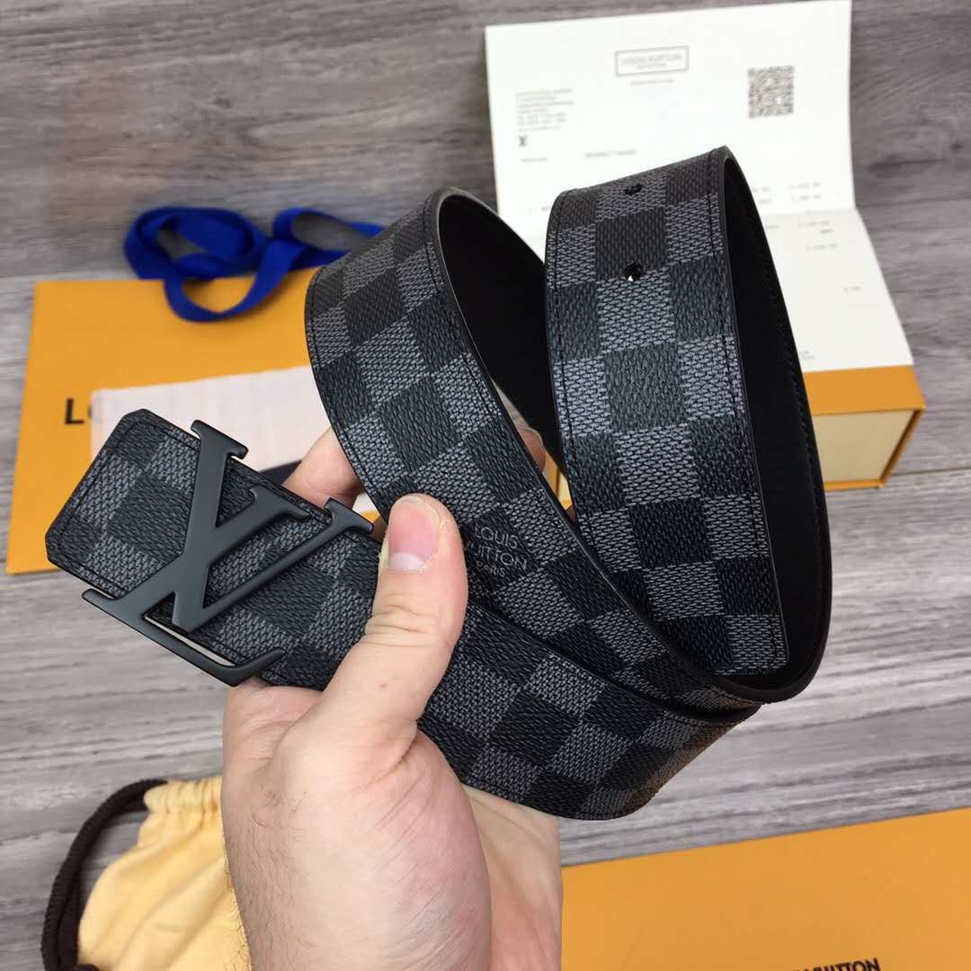 Louis Vuitton Damier Belt In Black - everydesigner