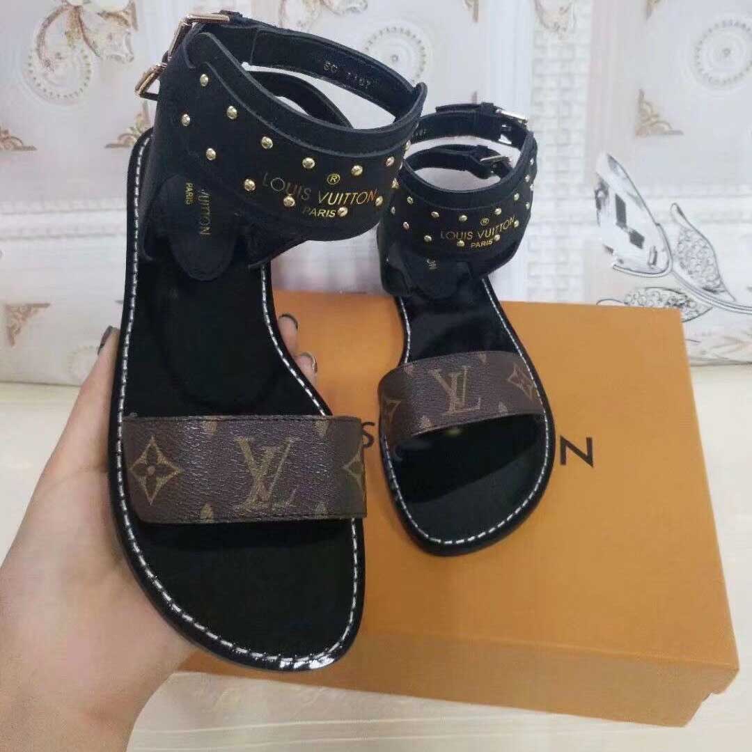 Louis Vuitton Monogram Nomad Women Sandals  - everydesigner