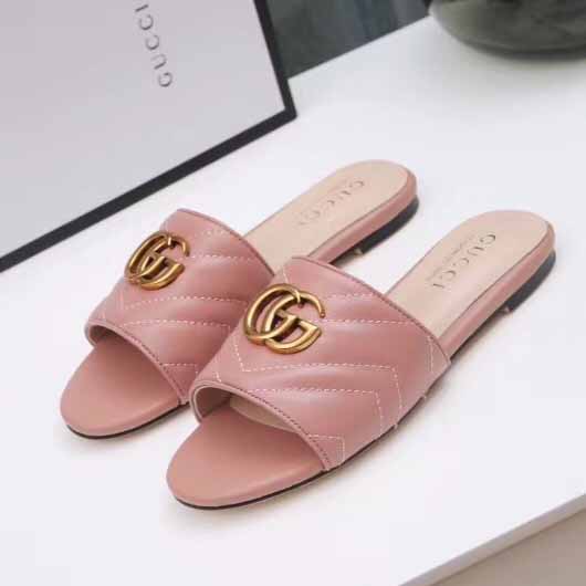 Gucci Women's Slide Sandal With Double G - everydesigner