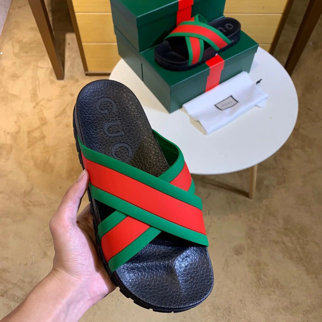 Gucci Web Slide Sandal - everydesigner