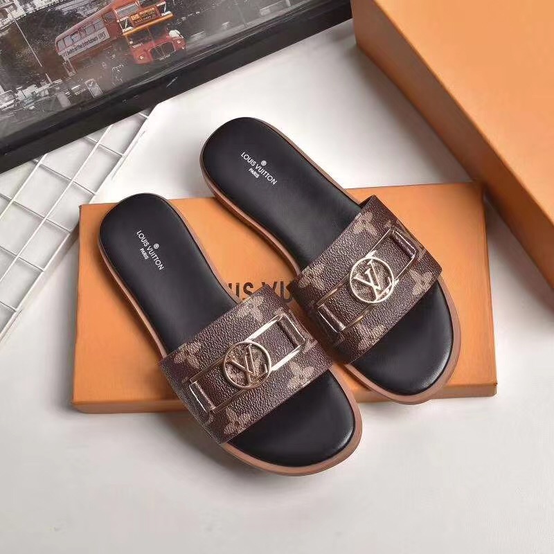 Louis Vuitton Monogram Lock It Flat Mule  - everydesigner