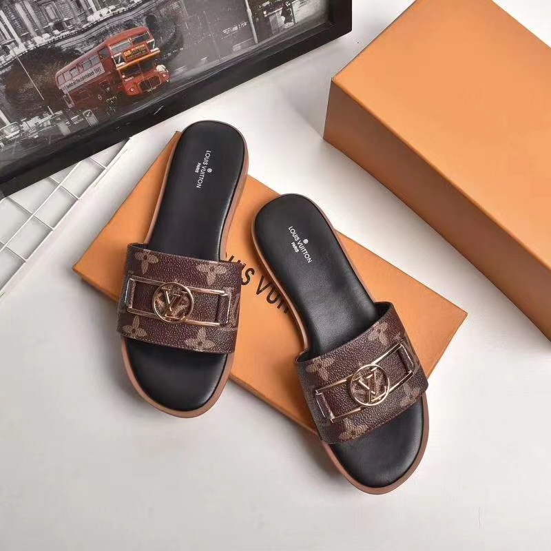 Louis Vuitton Monogram Lock It Flat Mule  - everydesigner