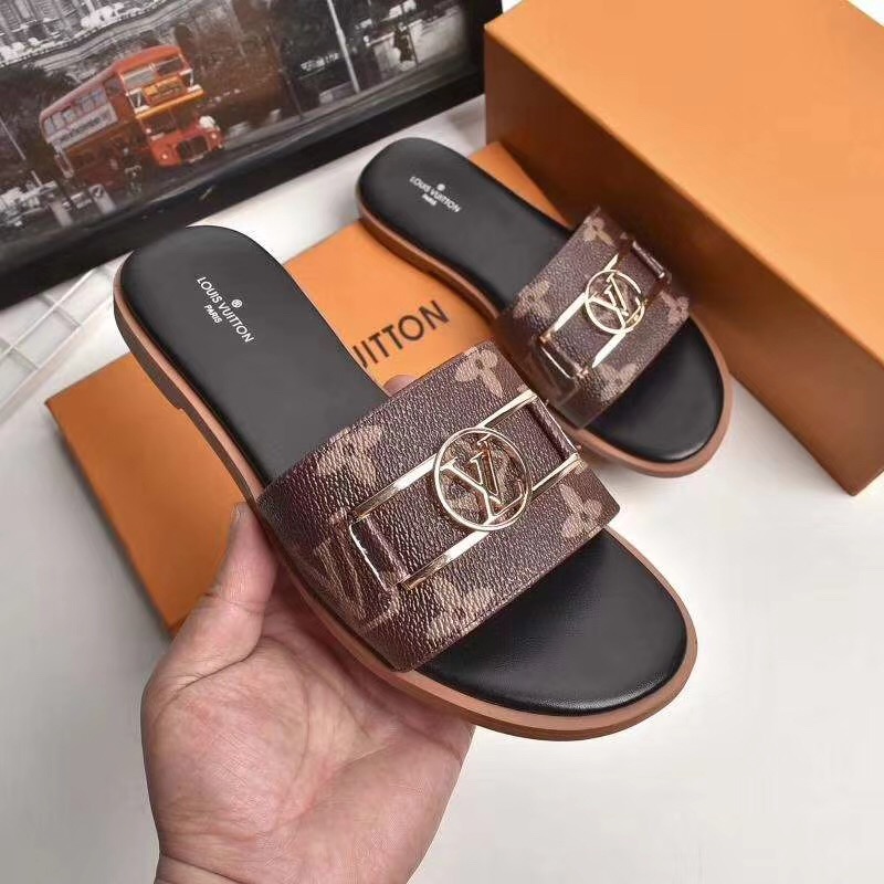 Louis Vuitton Monogram Lock It Flat Mule  - everydesigner