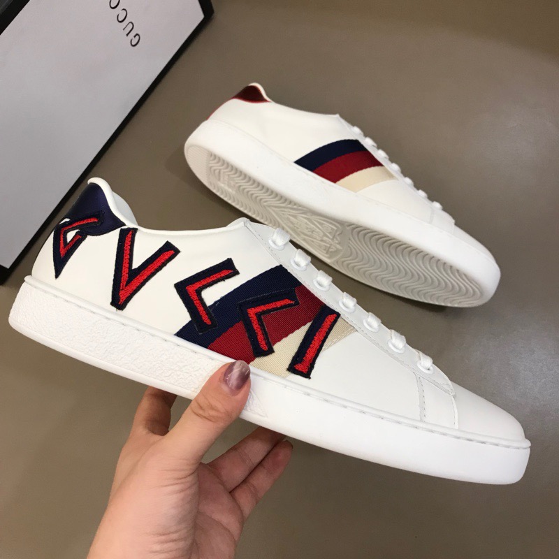 Gucci Letter Ace Embroidered Sneaker - everydesigner