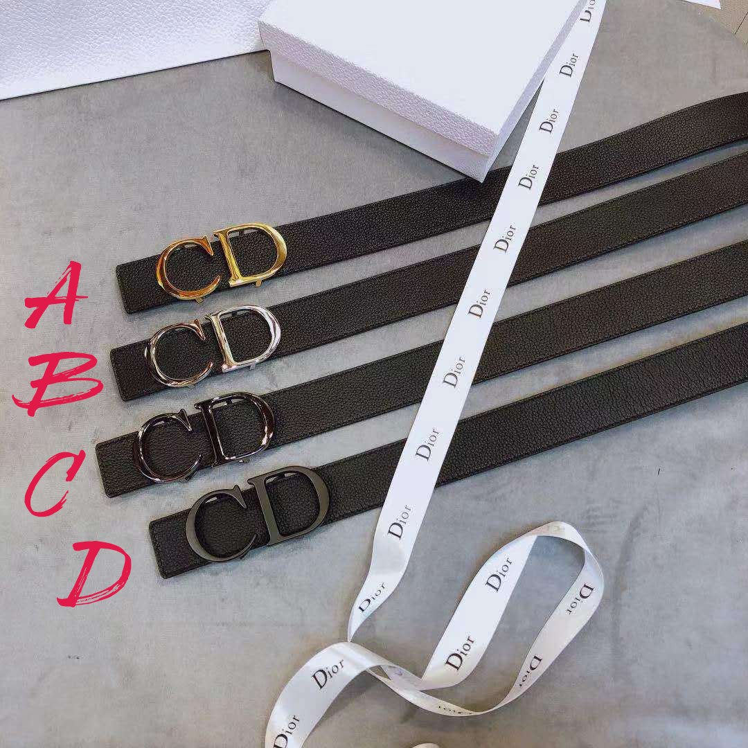 Dior 'CD' Leather Belt - everydesigner