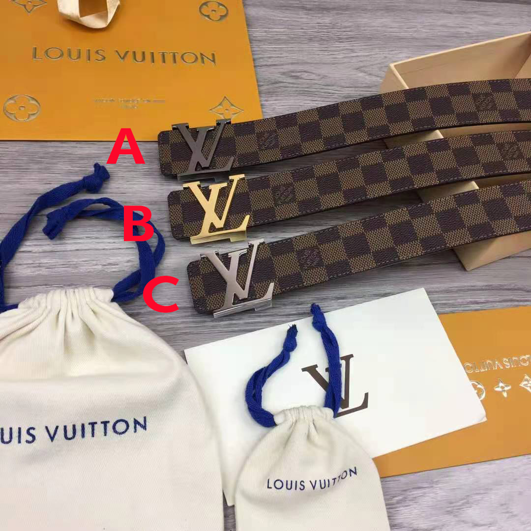 Louis Vuitton Initiales Damier Belt - everydesigner