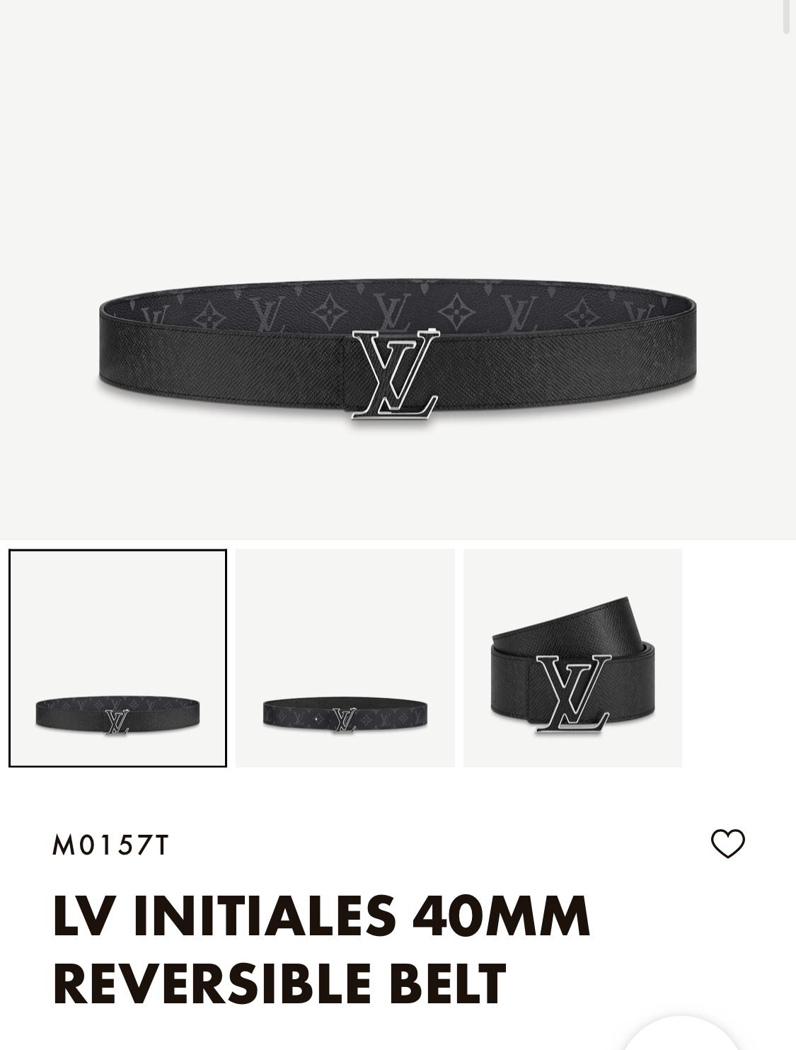 Louis Vuitton Initiales Monogram Belt - everydesigner