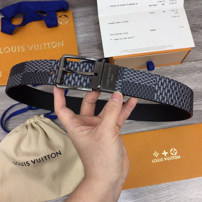 Louis Vuitton Damier Print 40MM Belt - everydesigner