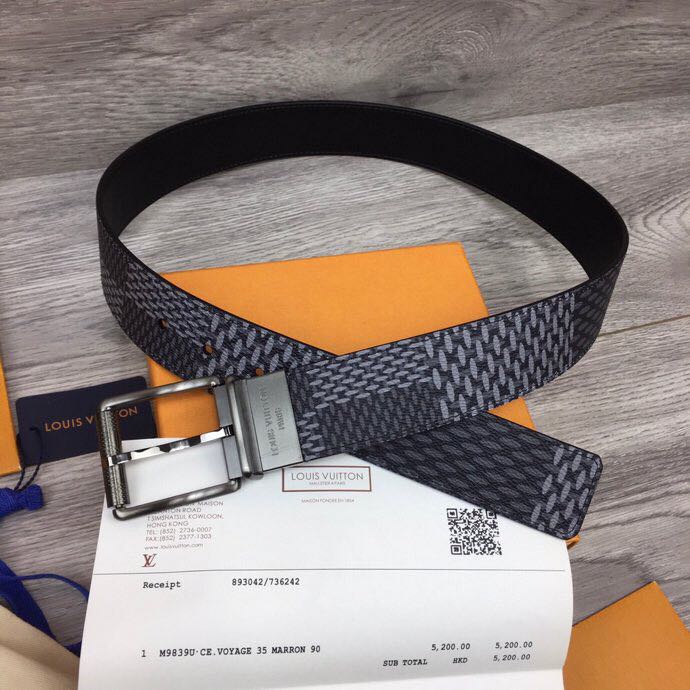 Louis Vuitton Damier Print 40MM Belt - everydesigner