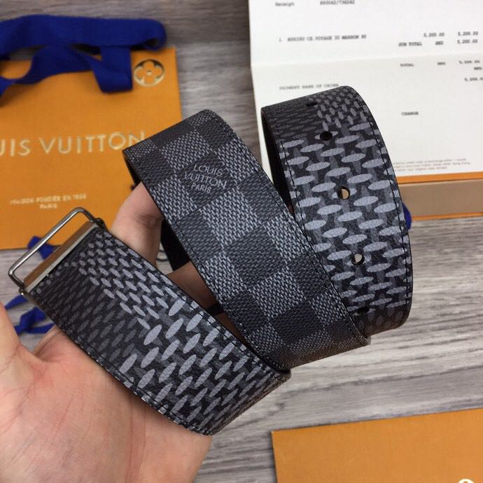 Louis Vuitton Damier Print 40MM Belt - everydesigner