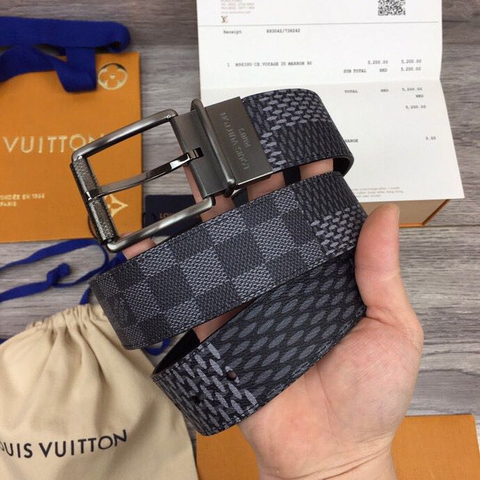 Louis Vuitton Damier Print 40MM Belt - everydesigner