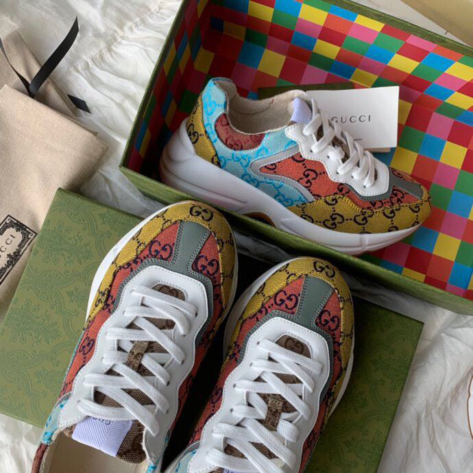 Gucci GG Multicolor Canvas Sneakers For Men And Women - everydesigner