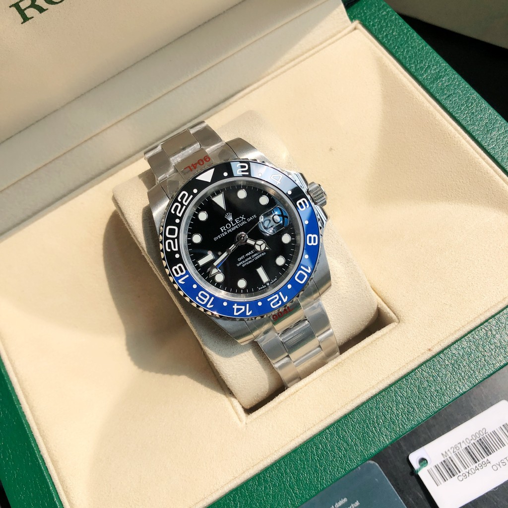 Rolex GMT Master II Batman Steel Automatic Black Dial Men's Watch - everydesigner