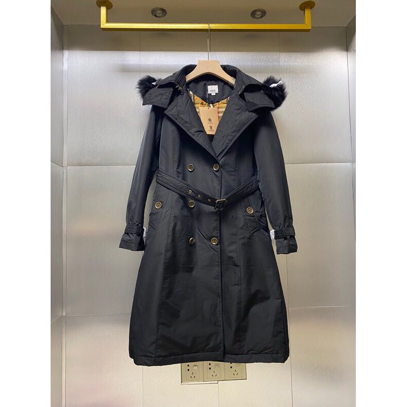 Burberry Belted Double-Breasted Quilted Shell Down Coat - everydesigner