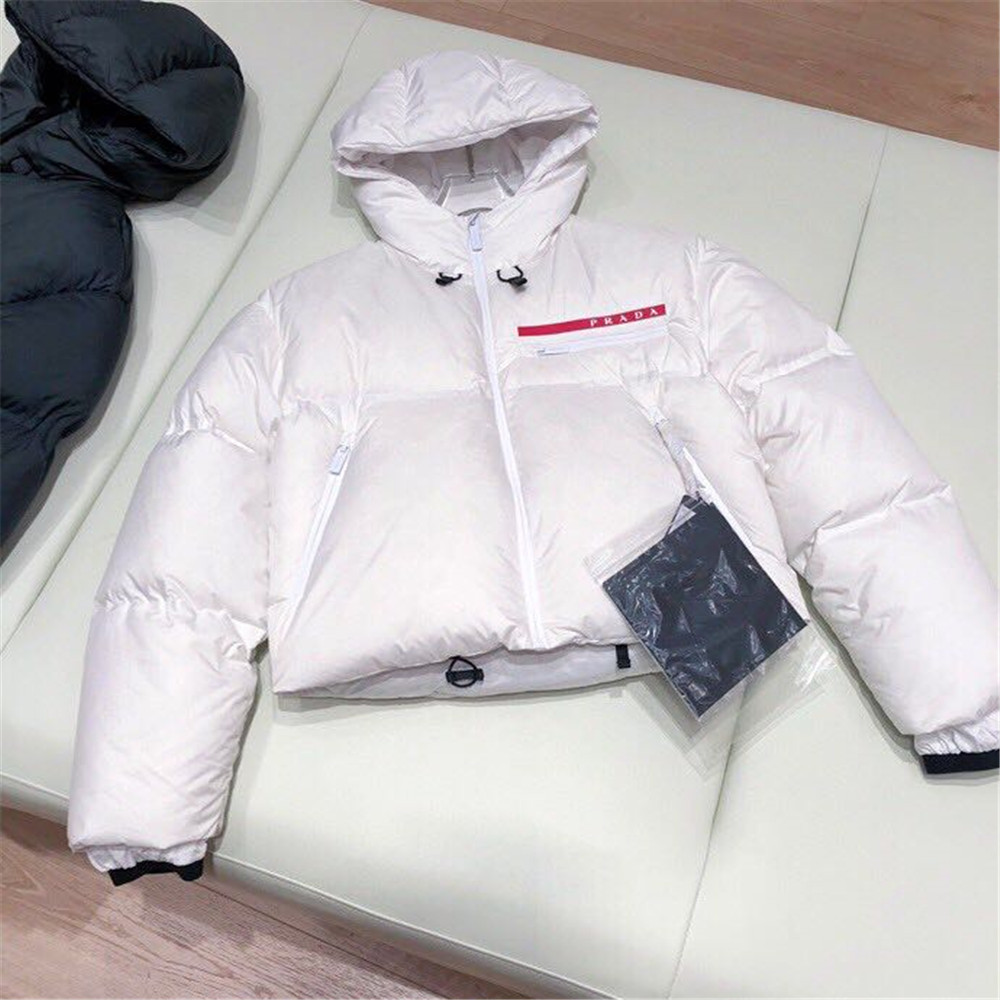 Prada Linea Rossa HX021 Bonded Puffer Jacket(White) - everydesigner