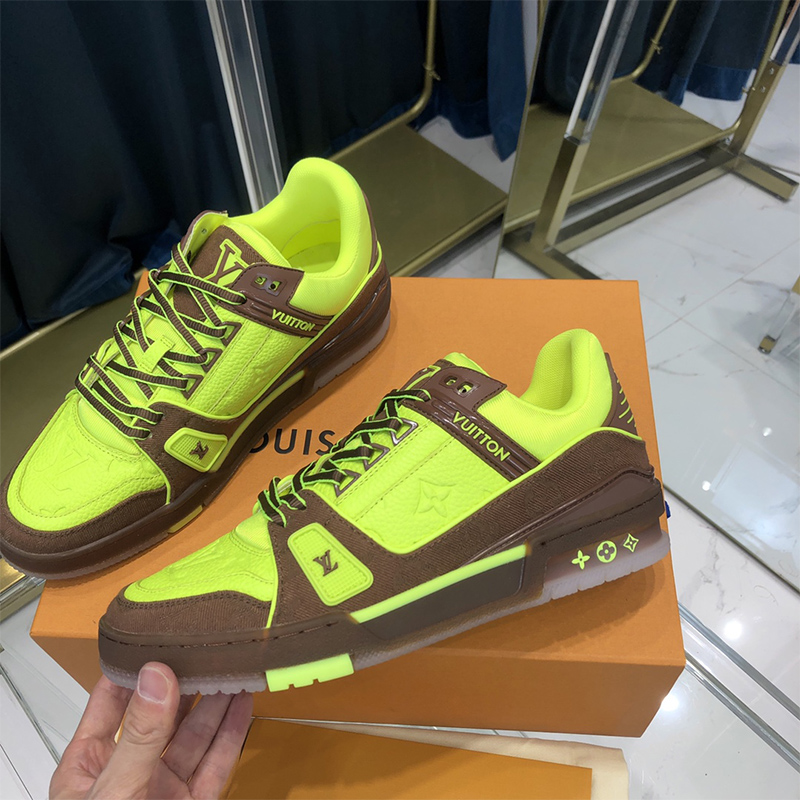 Louis Vuitton Trainer Sneaker Yellow - everydesigner