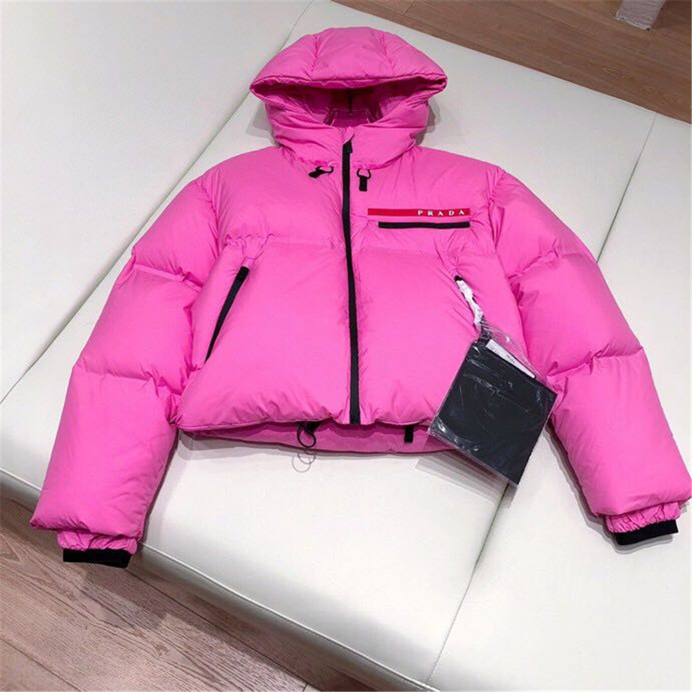 Prada Linea Rossa HX021 Bonded Puffer Jacket(Pink) - everydesigner