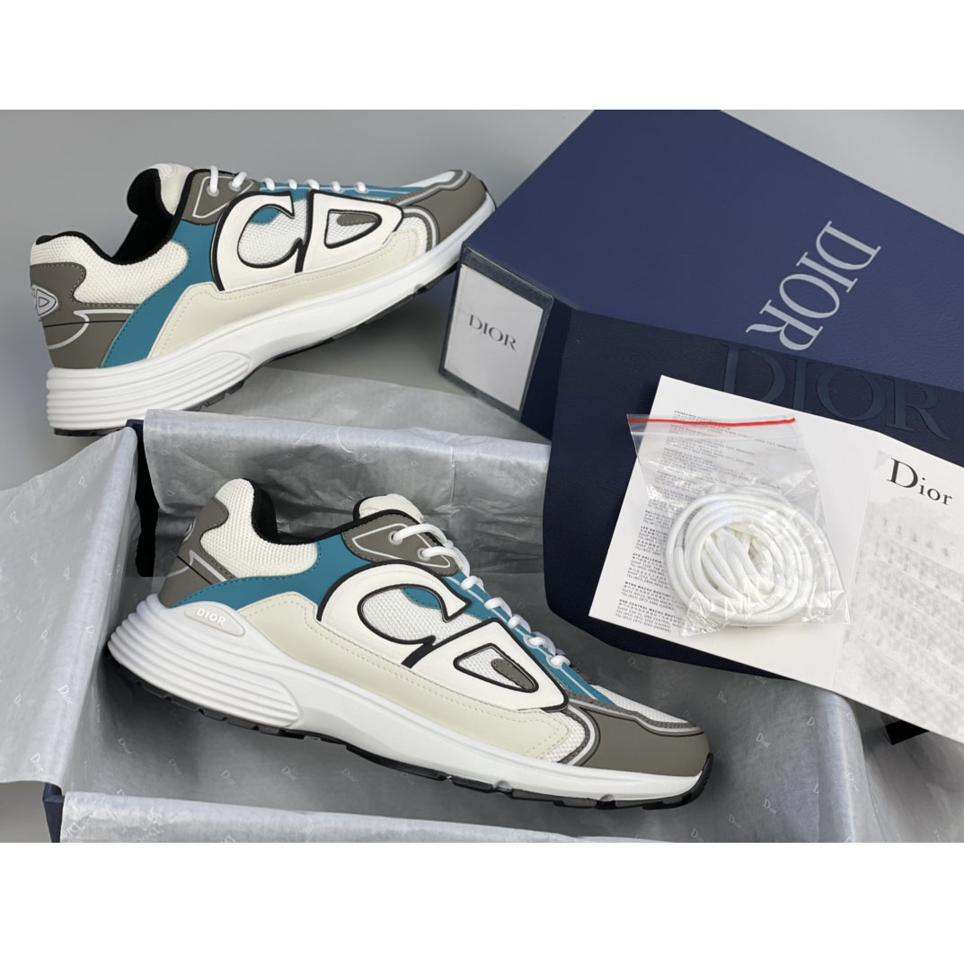 Dior B30 Sneaker White Mesh And Technical Fabric - everydesigner