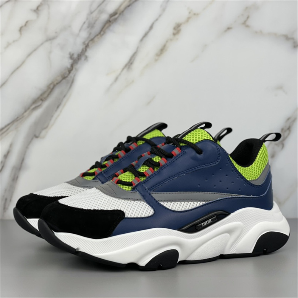 Dior B22 Low-top Sneaker In Blue&Green - everydesigner