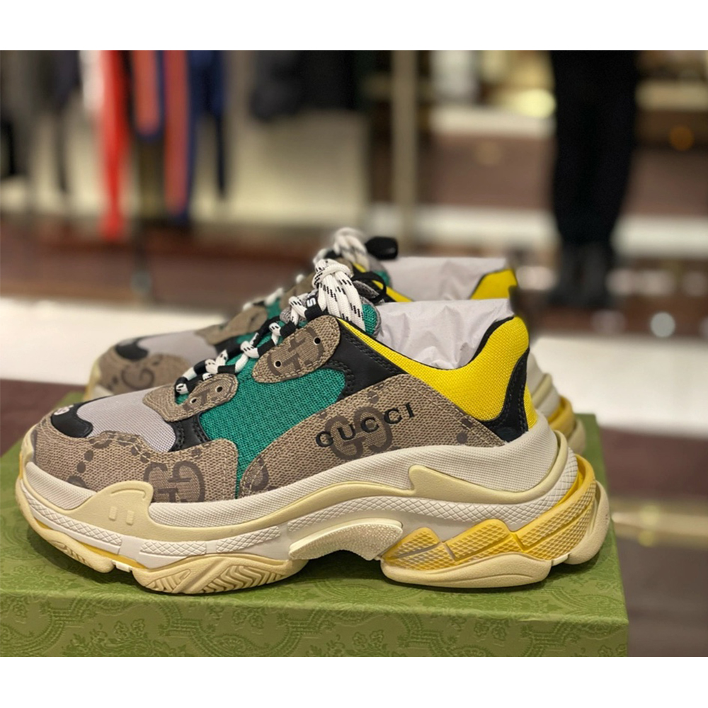 Gucci Men's The Hacker Project Triple S Sneaker(Dilapidated Soles) - everydesigner