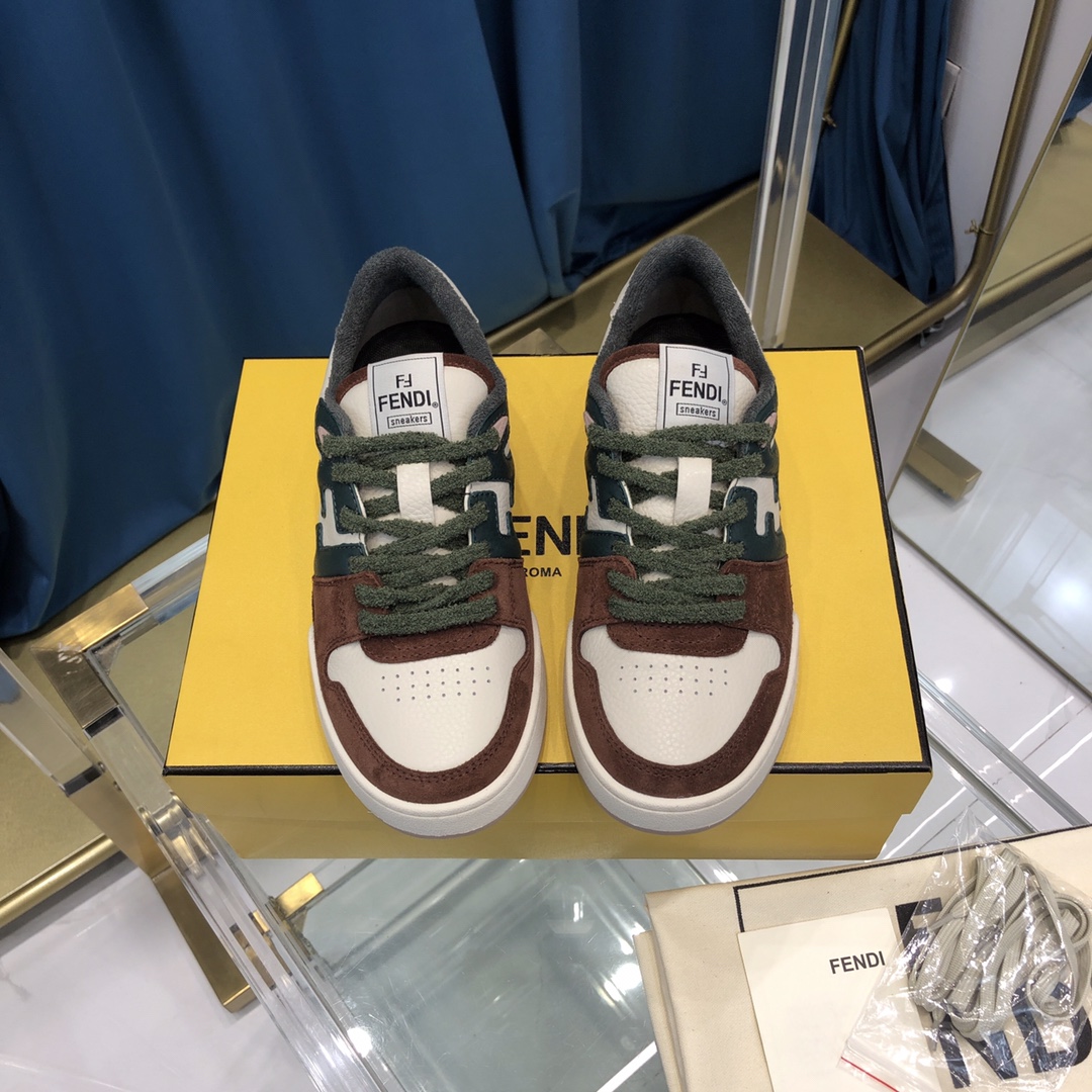 Fendi Match Suede Low-tops(Upon UK Size) - everydesigner