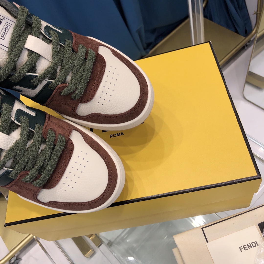 Fendi Match Suede Low-tops(Upon UK Size) - everydesigner