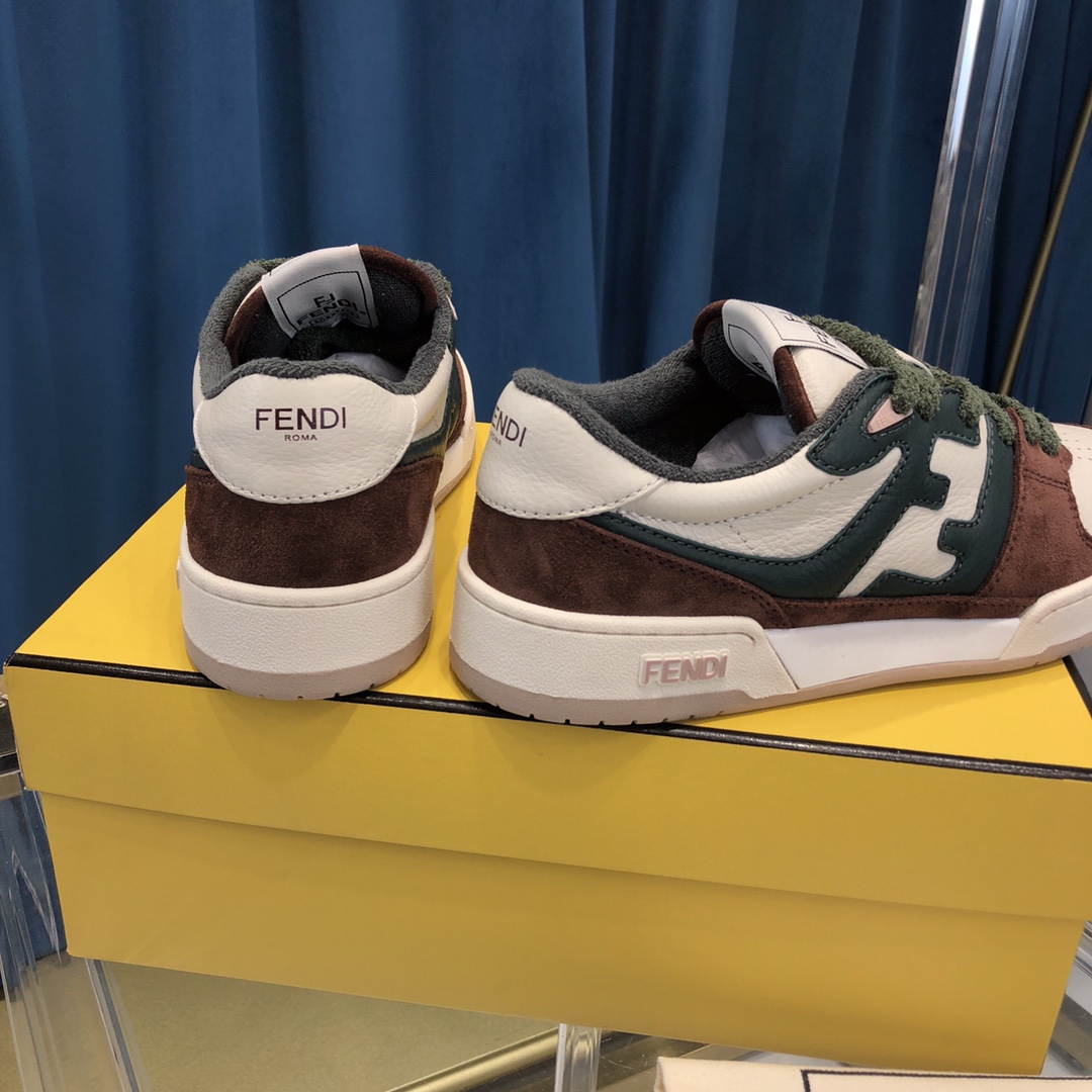 Fendi Match Suede Low-tops(Upon UK Size) - everydesigner