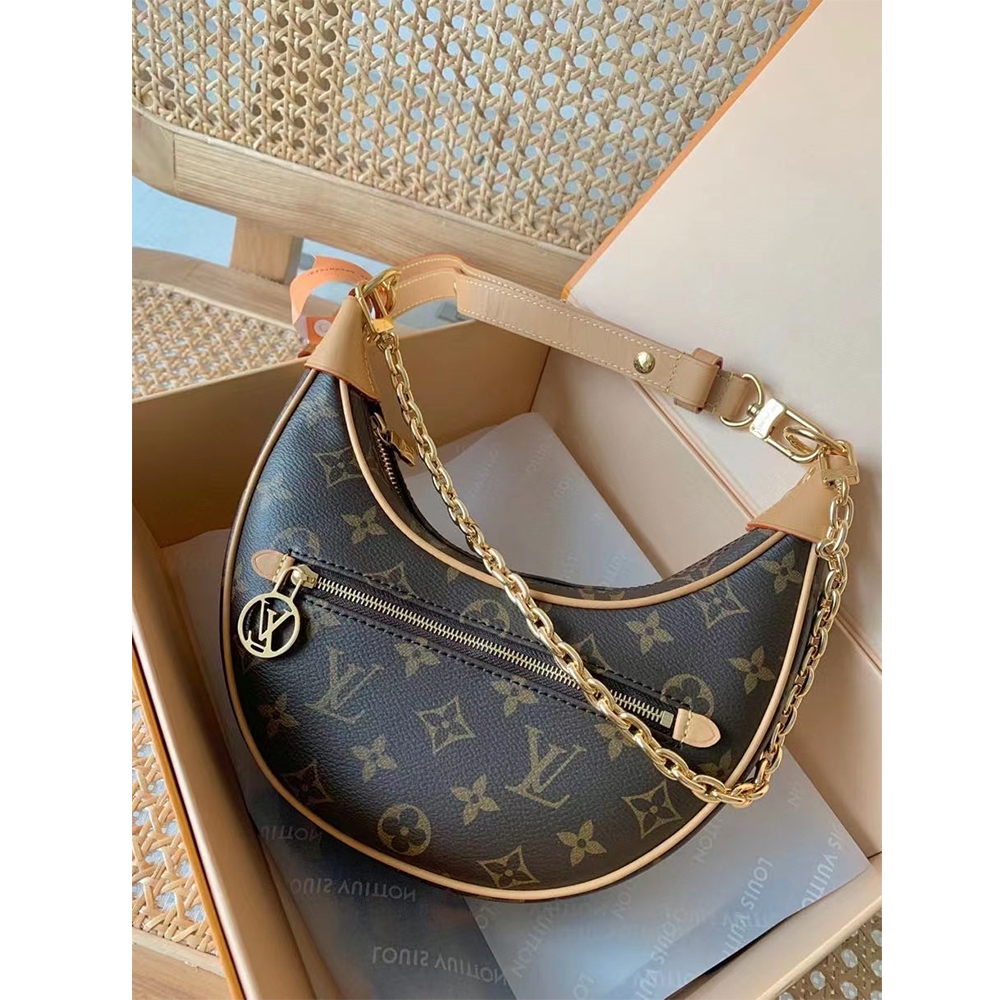 Louis Vuitton Monogram Coated Canvas Loop  Handbag - everydesigner