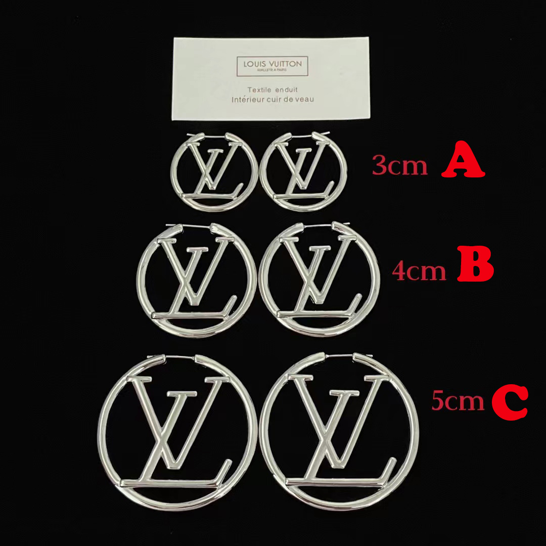 Louis Vuitton Logo Earrings - everydesigner