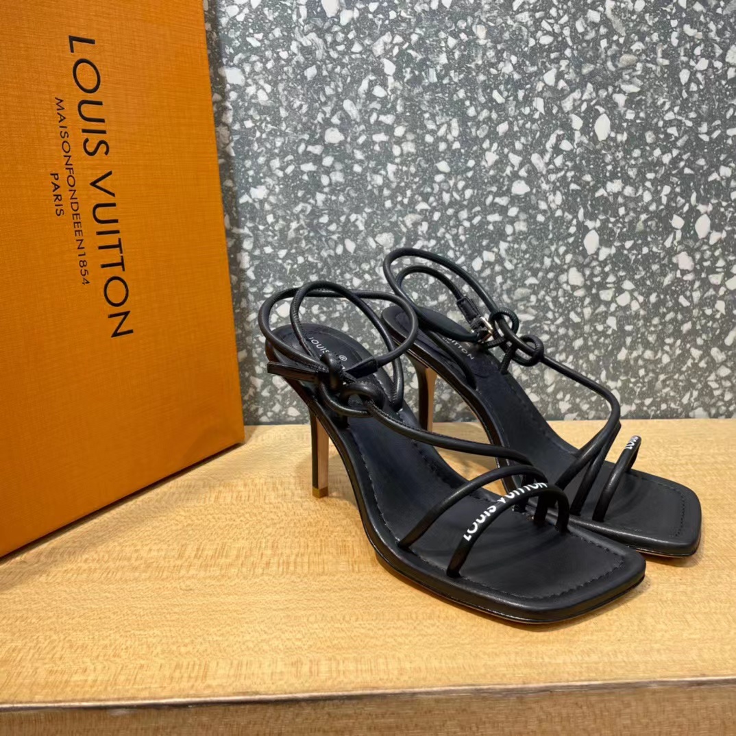 Louis Vuitton Sandals For Women In Black - everydesigner