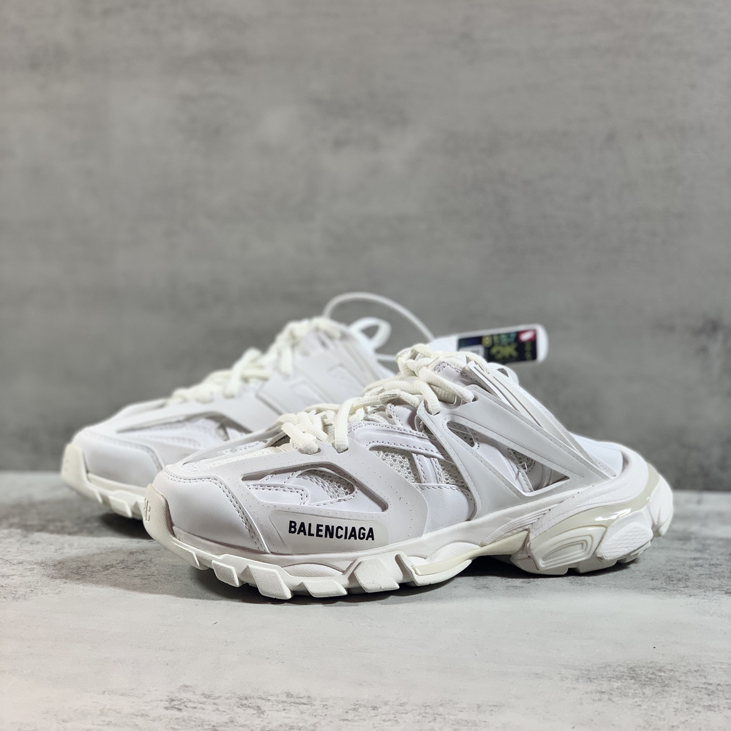 Balenciaga Track Mule In White - everydesigner