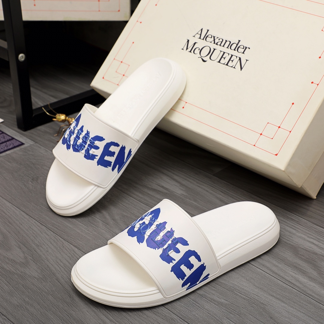 Alexander Mqueen Logo Slipper - everydesigner