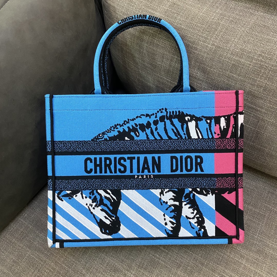 Dior Book Tote D-Jungle Pop（36.5*28*17.5cm） - everydesigner