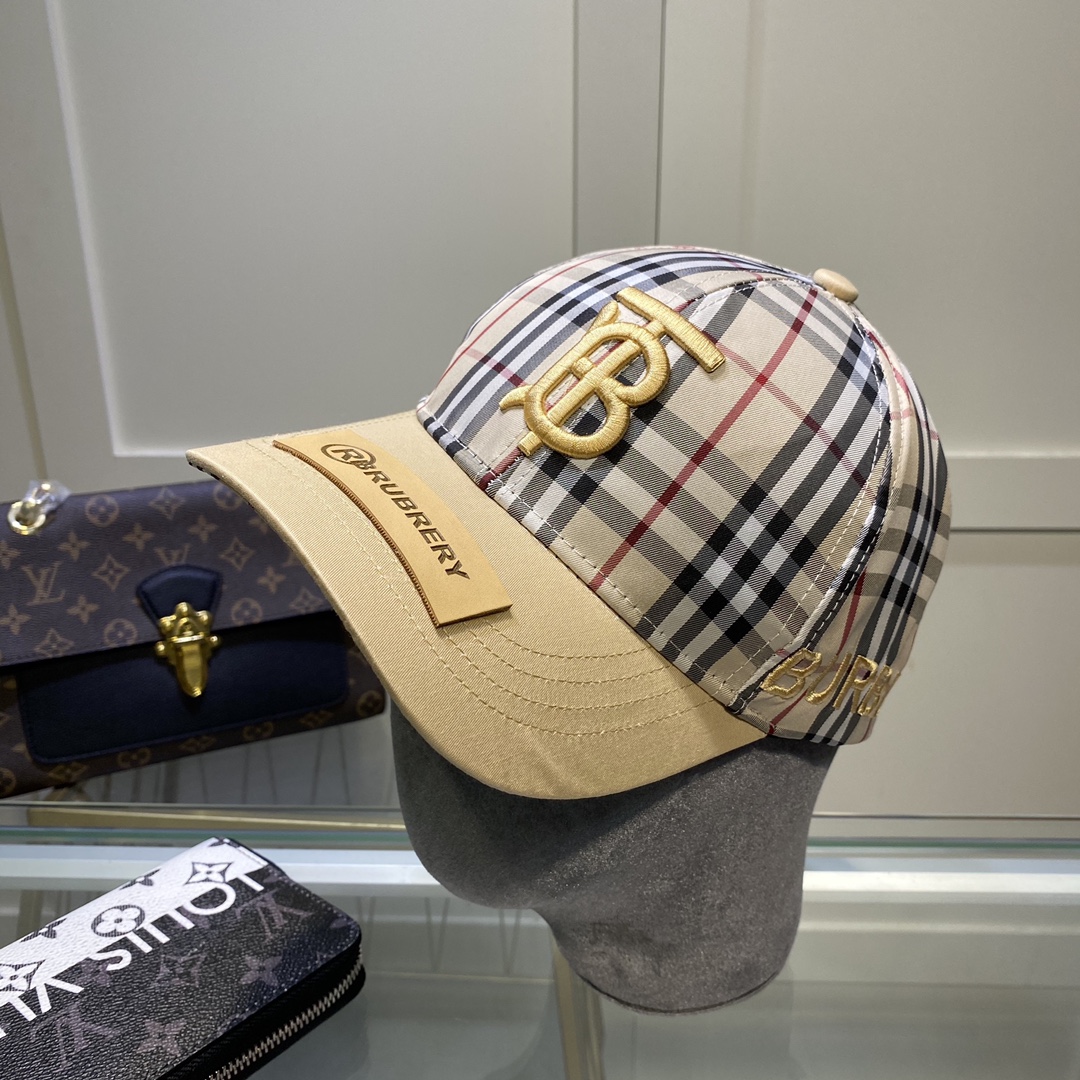 Burberry Monogram Motif Icon Stripe Baseball Cap - everydesigner