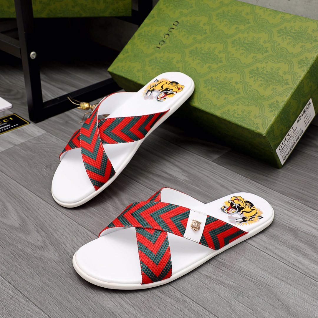 Gucci Web Slide Sandal - everydesigner