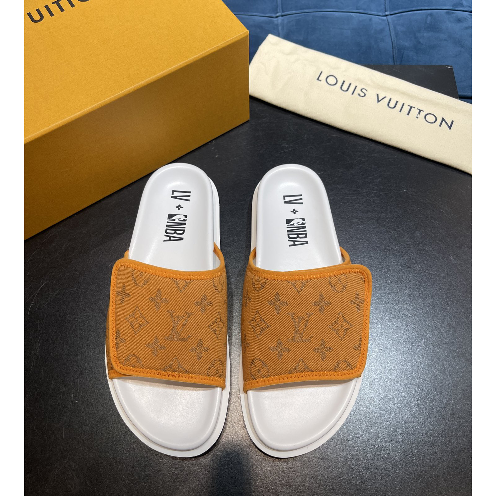 Louis Vuitton x NBA Monogram Slipper - everydesigner