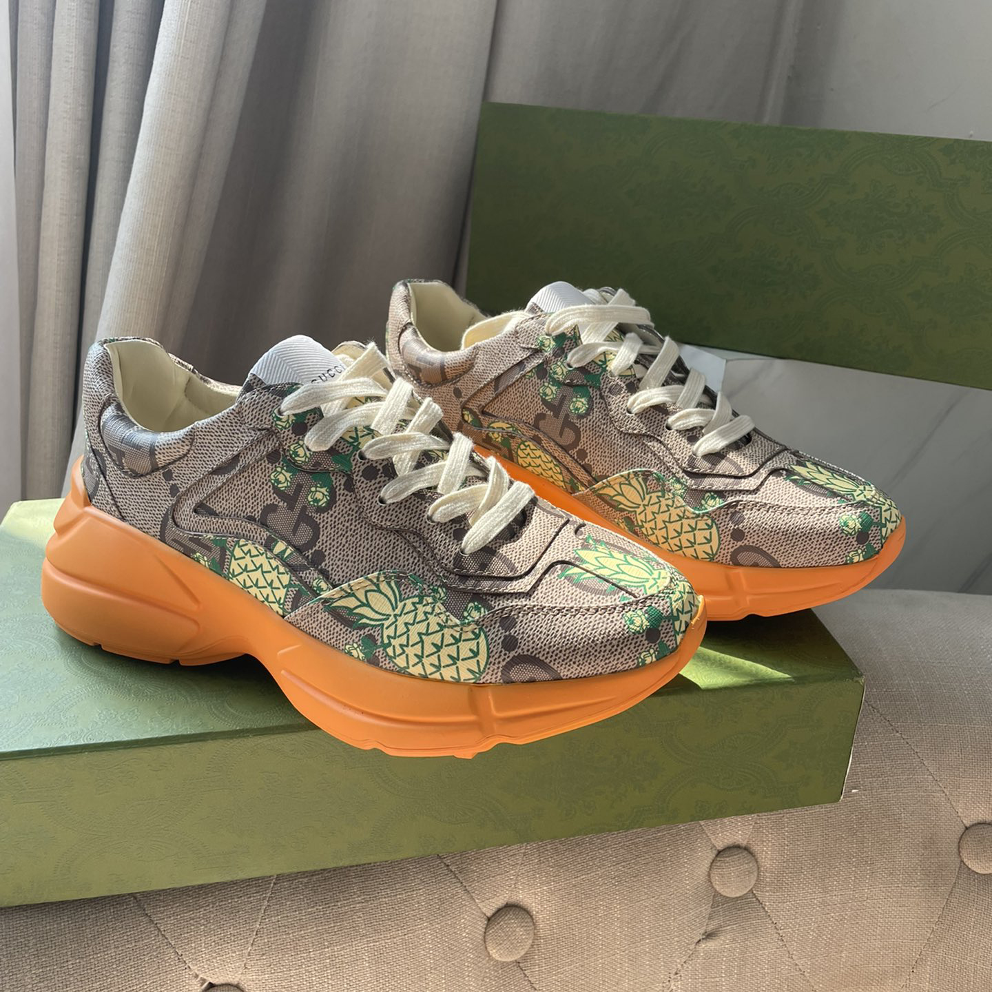 Gucci Pineapple Rhyton Sneaker - everydesigner