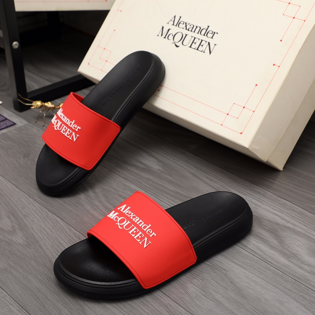 Alexander Mqueen Logo Slipper - everydesigner