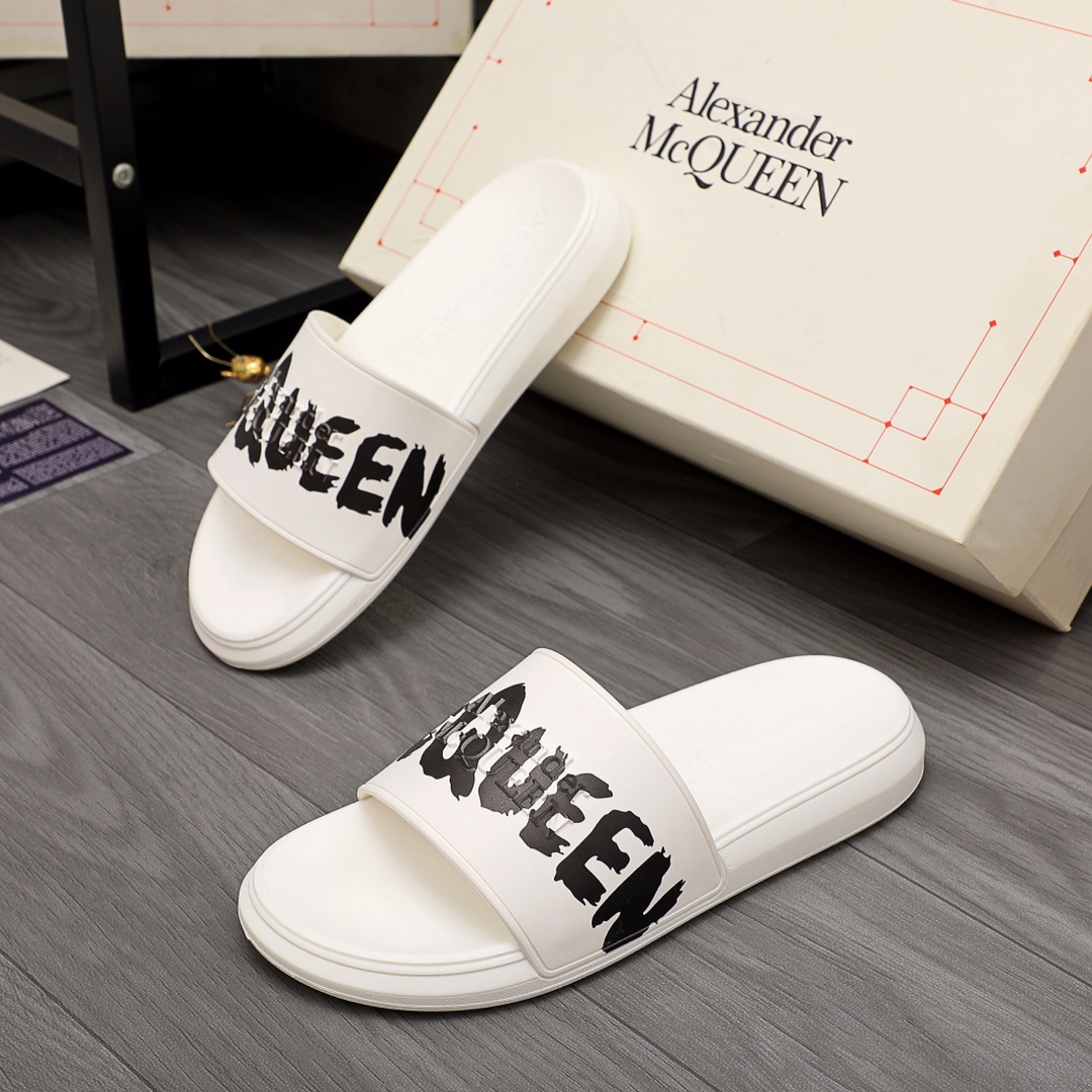 Alexander Mqueen Logo Slipper - everydesigner